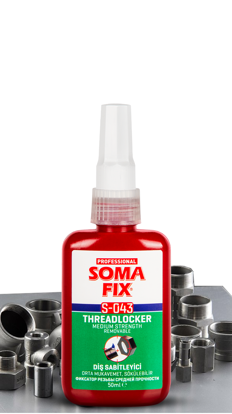 SOMAFIX THREADLOCKER – MEDIUM STRENGHT, REMOVABLE S-043