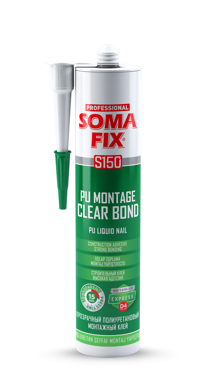 SOMAFIX PU MONTAGE CLEAR BOND S150