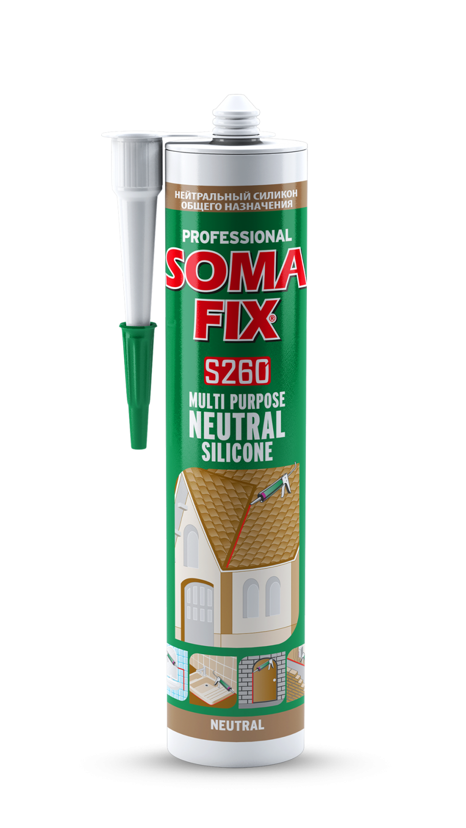 SOMAFIX MULTI PURPOSE NEUTRAL SILICONE S260
